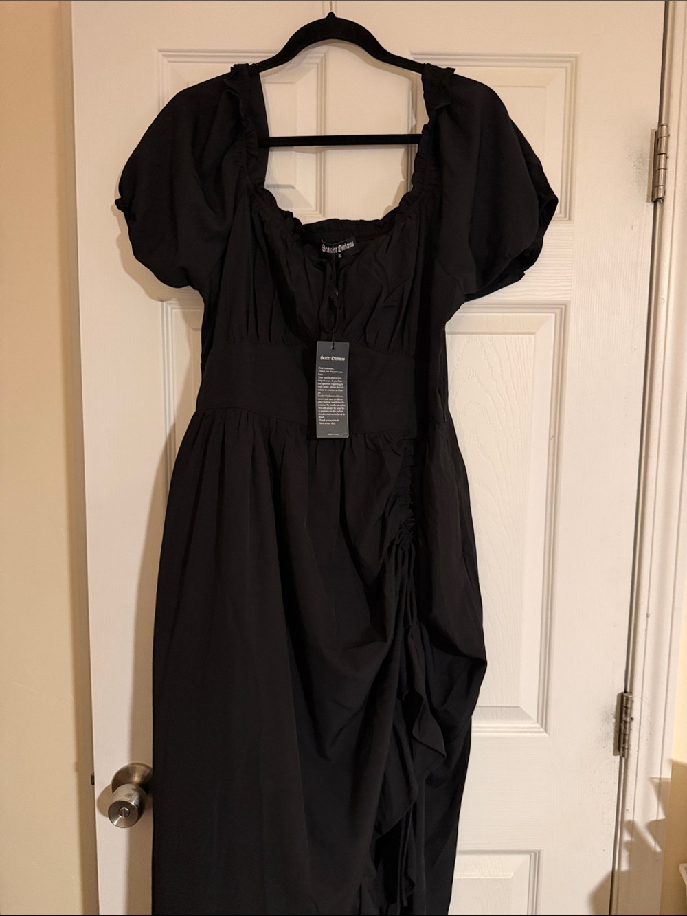 Scarlet Darkness Black Renaissance Dress